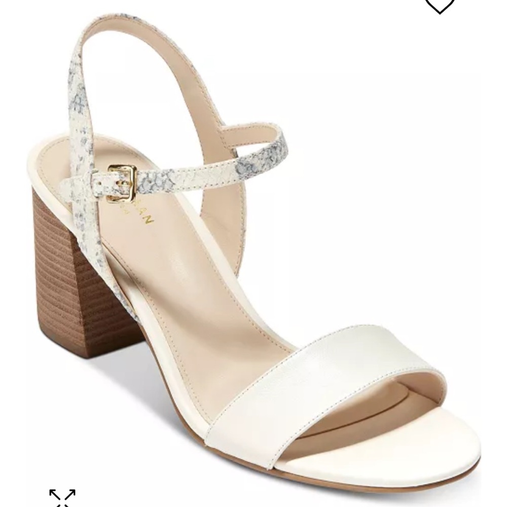 Cole Haan Josie Snakeskin Block-Heel Sandals - Picture 5 of 5
